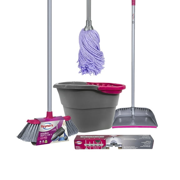 Kit Organizador Escoba Trapeador Colgador De Escobas Reynera Reynera 6-0-5018