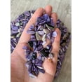 thumbnail image 6 of WHOLESALE Natural Semi Tumbled Charoite Gemstone Chips, Crushed Mini Crystals, Undrilled (Charoite, 5 Pounds), 6 of 8