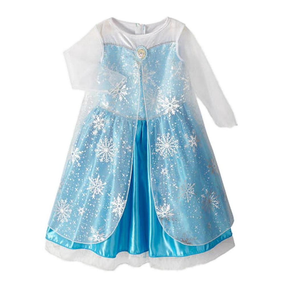 Disney Frozen Infant Girls Elsa Costume Shimmery Blue Dress 12 18