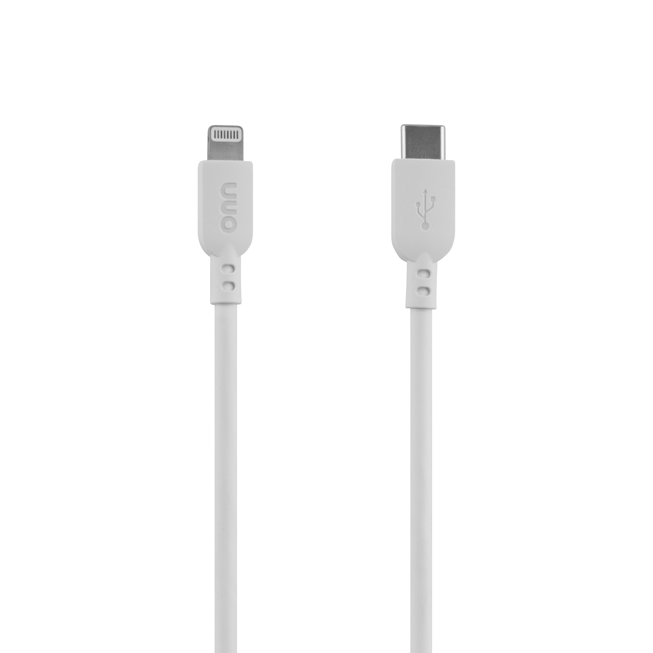onn 6-Foot Lightning to USB-C Cable, MFI Certified, White photo 2