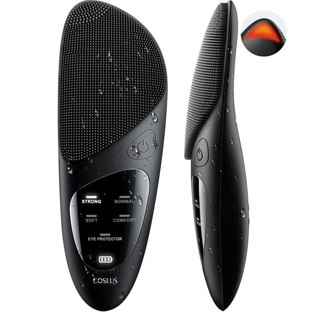 Cepillo de limpieza facial COSLUS, de silicona, impermeable, recargable