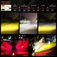 thumbnail image 2 of Faros Auxiliares Lupa Para Auto Moto Con Estrobo 2pcs, 2 of 8