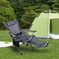 GVDV Comfortable Reclining Camping Lounge Chair, Adjustable Recliner