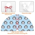 thumbnail image 4 of Qekee Husky Head print Christmas Tree Skirt Red Tree Skirt Winter Tree Skirt for Red Christmas Indoor Outdoor Decorations-36", 4 of 7
