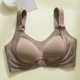 thumbnail image 7 of Wutalume Women's Plus Size Seamless Fixed Cup Sports Bra, Wireless Push Up, Lifting Gathering, High Support, No Underwire, Womens Sports Bras,Coffee 44, 7 of 7