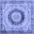 thumbnail image 1 of Ahgly Company Machine Washable Indoor Square Persian Blue Traditional Area Rugs, 5' Square, 1 of 4