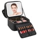 thumbnail image 1 of Bolsa de maquillaje Relavel con espejo LED recargable, color negro, 1 of 7