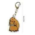 thumbnail image 5 of AOOOWER Cute Capybara Acrylic Keychain Sturdy Colorful Animal Charm for Bag and Keys, 5 of 15