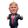 thumbnail image 2 of Patriótico Donald Trump 2024 Adorno Navideño Acrílico Dibujos Animados (D), 2 of 4