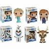 Funko Disney Frozen Pop! Vinyl Set, Anna, Elsa, Olaf and Sven