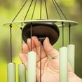 thumbnail image 5 of Evegreen Hand Tuned Tree of Life Wind Chime for Outside|Scale of C|Deep Tone|Powder-coated Metal|Green|27-Inches Tall|Memorial Gift for Home Garden Decoration, 5 of 6
