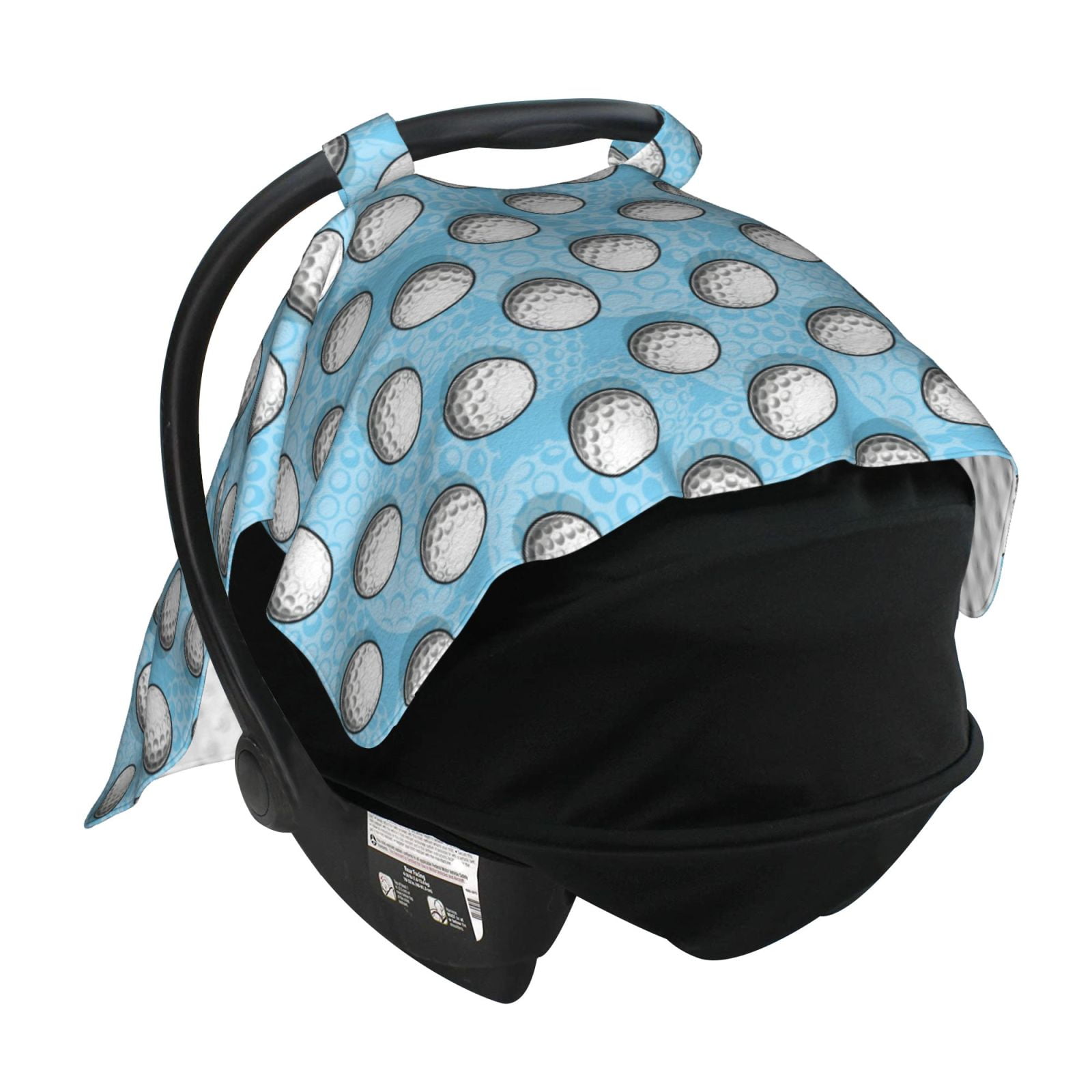 Car Seat Cover Baby - Golf Balls 1 Breathable Infant Car Seat Cover for Baby Carseat, Lightweight Comfort Baby Essentials Must Haves Newborn Stuff for Girl Boy