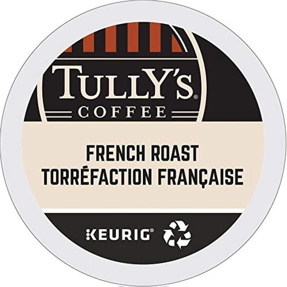 Tullys Coffee French Roast, K-Cup Portion Pack For Keurig K-Cup Brewers 24-Count