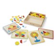 thumbnail image 1 of Melissa & Doug Pattern Pictures Wooden Blocks & Boards Shape Matching Activity (124 Pieces), 1 of 6
