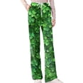thumbnail image 3 of St.Patrick's Day T-shirt Women - Irish Lucky Clover 3/4 Sleeve Shirt, Fashion Shamrock Green Shirt, Costume for St.Patrick's Day|Style FLight GreenS, 3 of 6