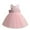 Pink, variant on AJTQTH Princess Dress for Girls Solid Color Round Neck Sleeveless High-Waisted Puffy Mesh Layered Night Dress Maxi Dress Elegant Gowns with Bowknot for Party Weddings White 6 Months