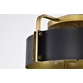 thumbnail image 5 of Nuvo Lighting Altos 4 Light Semi Flush - Matte Black and Natural Brass Finish, 5 of 14