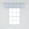 thumbnail image 2 of Ambesonne Anemone Flower Window Valance, Blue Floral Corsage, 54" X 12", Night Blue White, 2 of 3