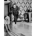 thumbnail image 2 of Richard Nixon Bowling At The White House Bowling Alley. 1970. History (24 x 36), 2 of 2