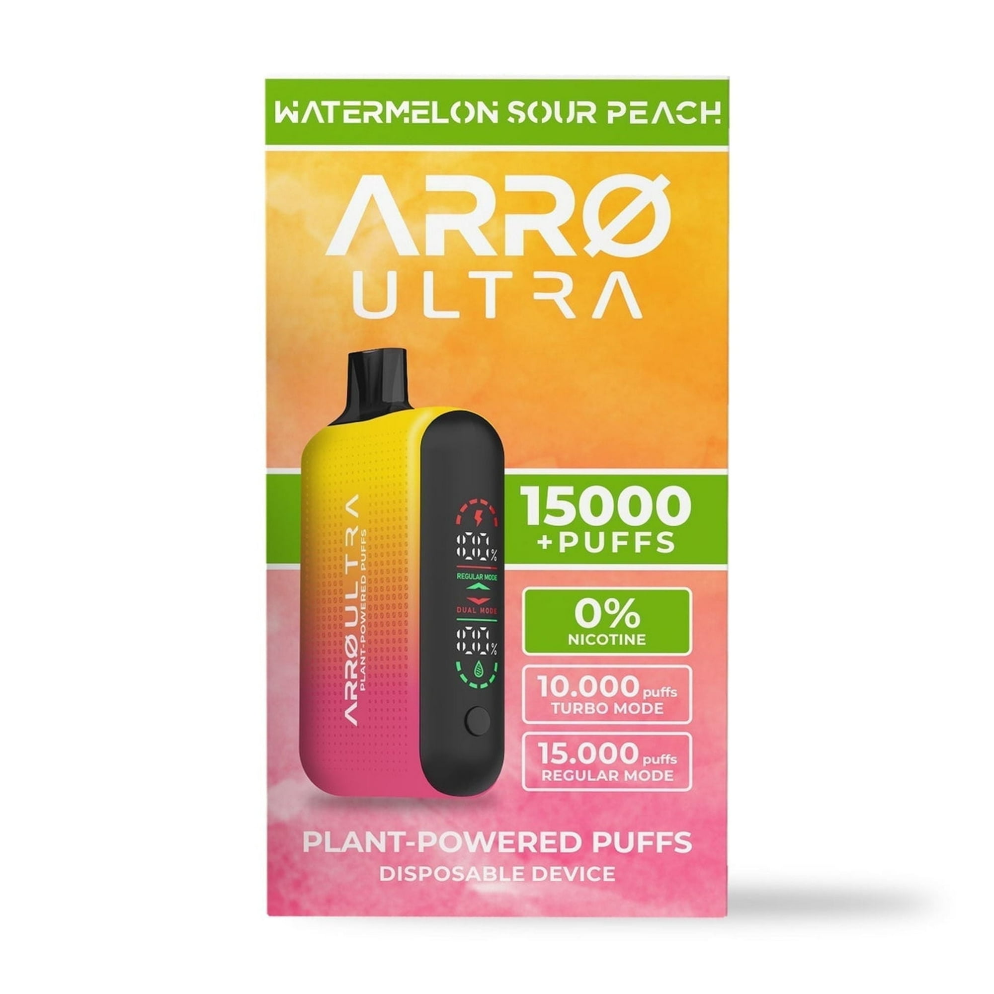 ARRØ Ultra Aromatherapy Diffuser, Watermelon Sour Peach - 15,000 Puffs | 0% Nicotine, Vegan