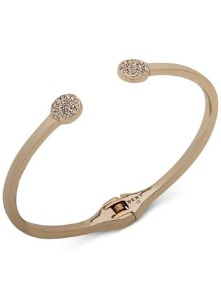 Pavé Lock + Key Hinged Bangle Bracelet
