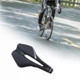 thumbnail image 2 of Nylon Fiber Bicycle Seat with Leather Cover Filled by EVO Material Comfortable Bike Saddle Streamline Bike Seat Soft Bike Cushion Versatile Bicycle Pad for Cycling Cyclist Riding, 2 of 9