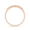 thumbnail image 2 of ANGARA Lab Grown Nine Stone Shared Diamond Wedding Ring for Women in 14K Rose Gold (Size-1.7mm| Color-F-G| Clarity-VS) | April Birthstone, Anniversary, Jewelry Gift for Women | Lab-Grown Diamond Ring, 2 of 4