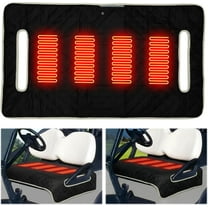 Heated Golf Cart Seat Cover,Non-Slip Winter Golf Cart Seat,Universal Fit, Easy Installation,4 Heating Zones, USB/Type-C Powered, Non-Slip & Waterproof, Ideal Golf Gift for Men