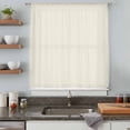 thumbnail image 5 of Cream Solid Color Sheer Curtains 72 Inches Long, Aesthetics Contemporary Luxury Light Filering Curtains, Breathable Simi Curtain Privacy Drapes for Living Room Bedroom Lightweight Window Treatment, 5 of 9