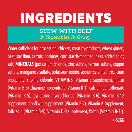 Purina ALPO Gravy Wet Dog Food, Prime Cuts Stew With Beef & Vegetables, 13.2 oz. Can