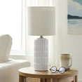 thumbnail image 4 of (2 pack) Better Homes & Gardens Etched Ceramic Accent Lamp Base, Natural Two-Tone, 13.5" H, 4 of 8