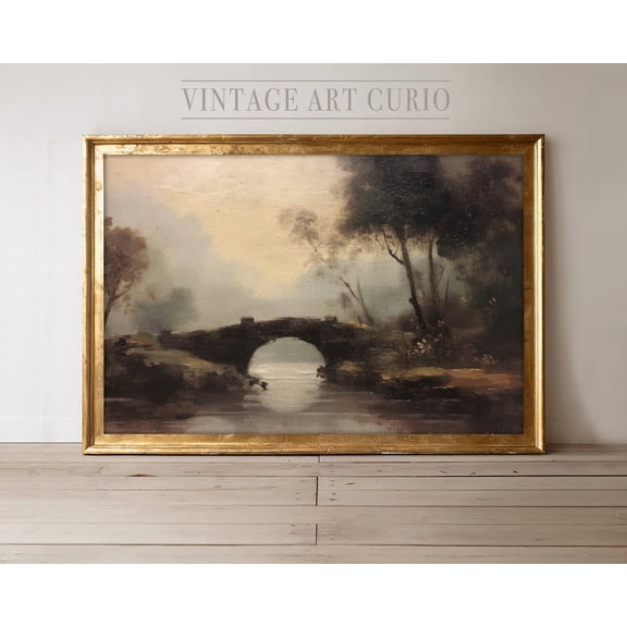 Vintage Landscape Art, Wall Decor For Antique Style, Moody, Vintage Home Decor UNFRAMED Poster, Wall Art for Decor, Present, 8x12