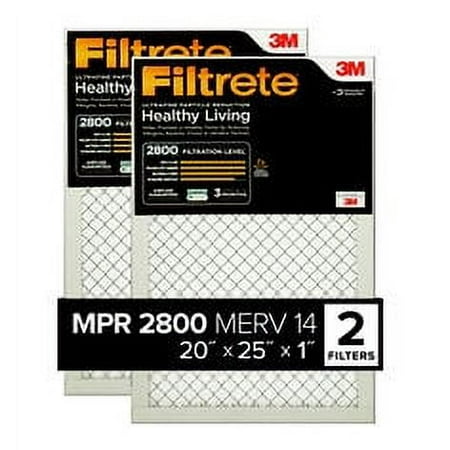 Filtrete Ultrafine Particle Reduction Filter UF03-2PK-1E  20 inches x 25 inches x 1 inches, (50.8 centimeter x 63.5 centimeter x 2.5 centimeter)