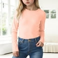 thumbnail image 2 of Hessimy Boys and Girls Cotton Long Sleeve Tee Shirts For Toddler Boys and Girl Kids Toddlers' Basic Crewneck Tops T-Shirts(Pink,5-6 Years), 2 of 6