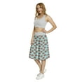 thumbnail image 3 of Women's Oktoberfest Salty Pretzels Snacks A-line Printed Skirt Casual Wear, M, Sky Blue Ivory Redwood, by Ambesonne, 3 of 6