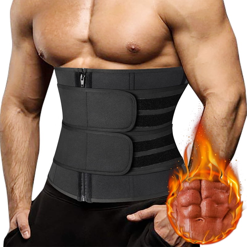 Waist Trainer for Men Tummy Compression Belly Trimmer Workout Sauna Sweat Belt