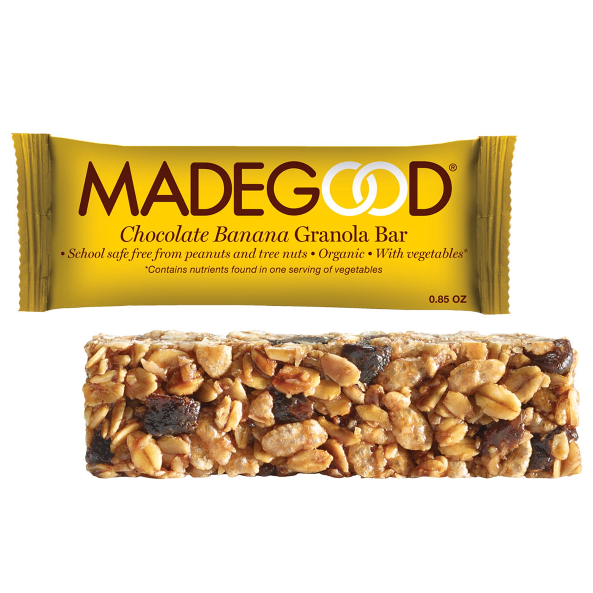 MadeGood Chocolate Banana Granola Bars, 0.85 Oz, 15 Ct
