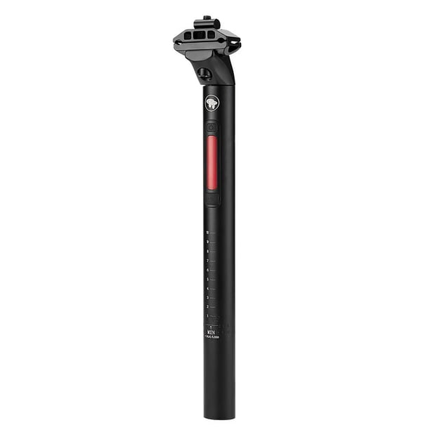 Eigraketly Tubo de asiento con sensor de freno de aleación de aluminio, luz trasera de carga USB, tubo de asiento de doble riel, perlas LED, sensor de luz Ciclismo No.1 Eigraketly OD010425-01