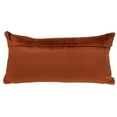 thumbnail image 2 of Burnt Orange Quilted Diamonds Velvet Lumbar Pillow, 2 of 3
