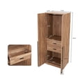 thumbnail image 3 of Lee Wardrobe Closet 2.0 from Engineered Wood in Golden Brown - Set of 2, 3 of 17