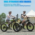 thumbnail image 3 of Folding Electric Bike for Adult 26'', 1000W E-Mountain Bike 48V 20Ah UL2849 Removable Battery Fat Tire Ebike up to 30MPH Long Range Off-road Ebike Beach Snow Dual Hydraulic&Brakes Bicycle, 3 of 18