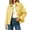 Yellow, variant on BXJX Womens Plaid Shackets, Lapel Collar Lightweight Button Down Long Sleeve Shacket Jackets with Pockets Blue Size S-2XL
