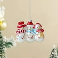 thumbnail image 2 of Leodye 1PCS Christmas Glass Ornament Set Unique Snowman and Tree Decorations for Holidays Home Decor-3.8in, 2 of 6