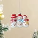 thumbnail image 1 of pstuiky Juego de adornos navideños de cristal: decoración única de muñeco de nieve y árbol para las fiestas., 1 of 6
