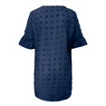 thumbnail image 5 of Tshirt Dress Women Summer Chiffon Short Sleeve V Neck Polka Dot Casual Mini Dresses T Shirt Dresses for Women, 5 of 6