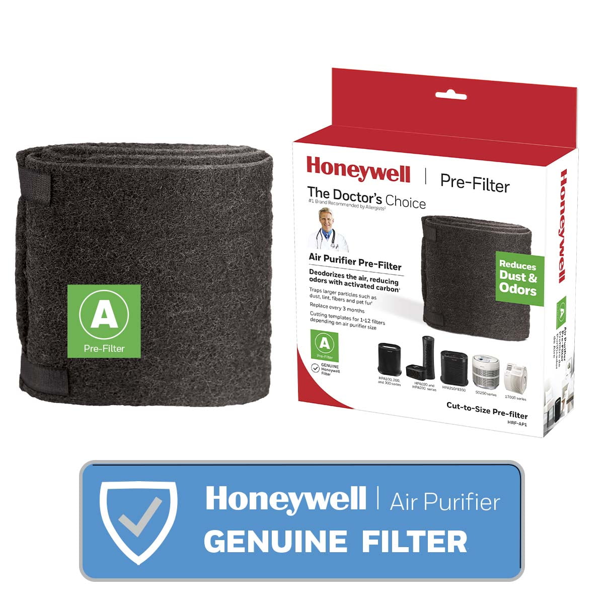 Honeywell Odor Reducing Carbon Type "A" PreFilter, 1 Pack