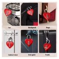 thumbnail image 3 of Aluminum Alloy 3 Digit Combination Password Luggage Code Lock Couple Love Lock Mini Suitcase, 3 of 5