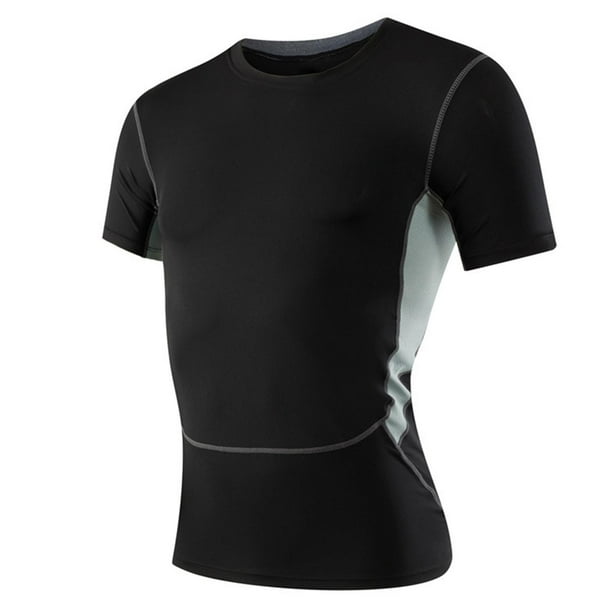 pstuiky Camisas casuales de manga corta para hombre, Camisas deportivas de manga corta con cuello redondo y secado rápido para hombre camisetas de hombre xl