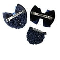thumbnail image 6 of YooGuoGuo 4pcs Women Hair Clip with Bowknot Hair Bun Cover Barrettes Net Snood Hairnet Bow Bow-knot Decor Hair Clip Hairnet for Ladies(Blue), 6 of 6