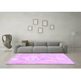 thumbnail image 3 of Ahgly Company Indoor Square Abstract Purple Contemporary Area Rugs, 7' Square, 3 of 4